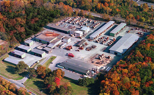 White Marsh, Maryland lumberyard view from plane